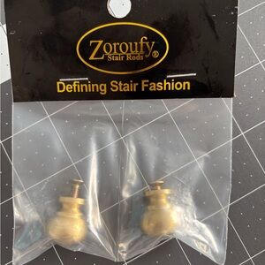 Bundle of 13 sets Brushed Brass Stair Rod Finials